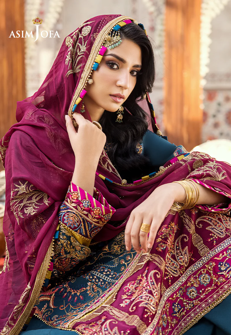 AJLR-12 EMBROIDERED LAWN 3 PCS - Image 8