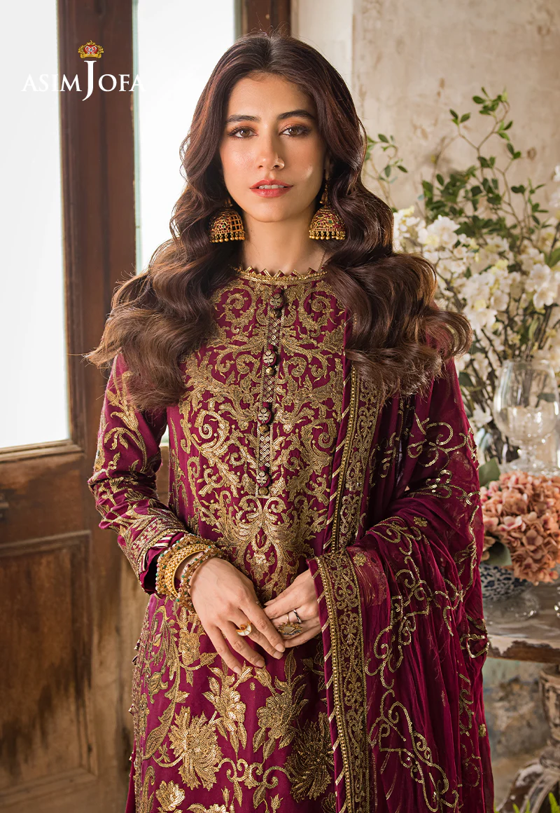 AJLR-13 EMBROIDERED LAWN 3 PCS - Image 3