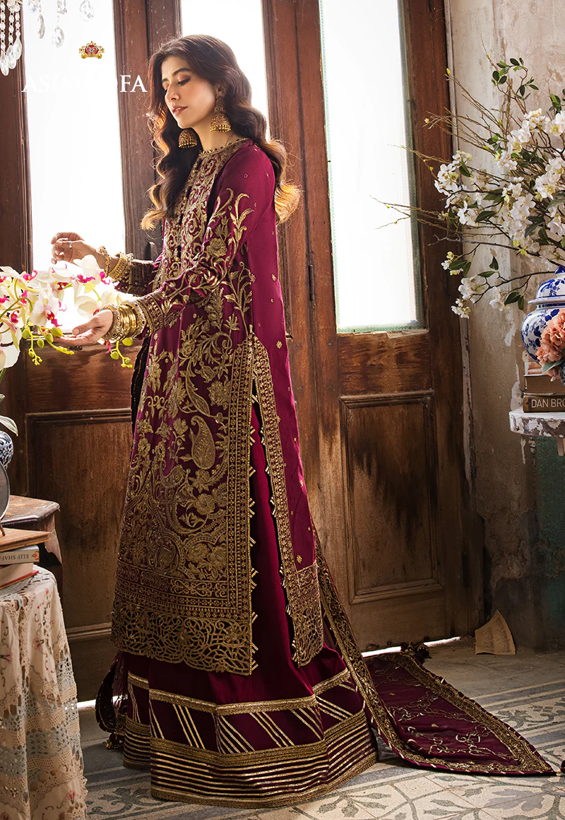 AJLR-13 EMBROIDERED LAWN 3 PCS - Image 5