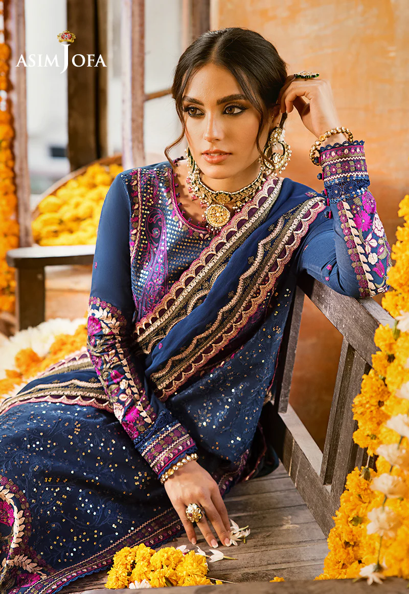 AJLR-19 EMBROIDERED LAWN 3 PCS - Image 5