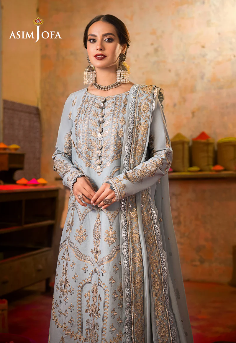 AJLR-23 EMBROIDERED LAWN 3 PCS - Image 3