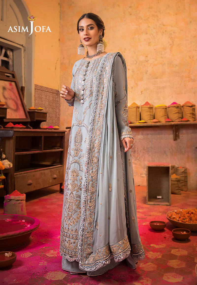 AJLR-23 EMBROIDERED LAWN 3 PCS - Image 4