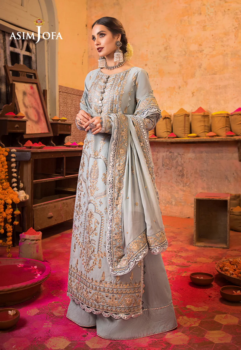 AJLR-23 EMBROIDERED LAWN 3 PCS - Image 5
