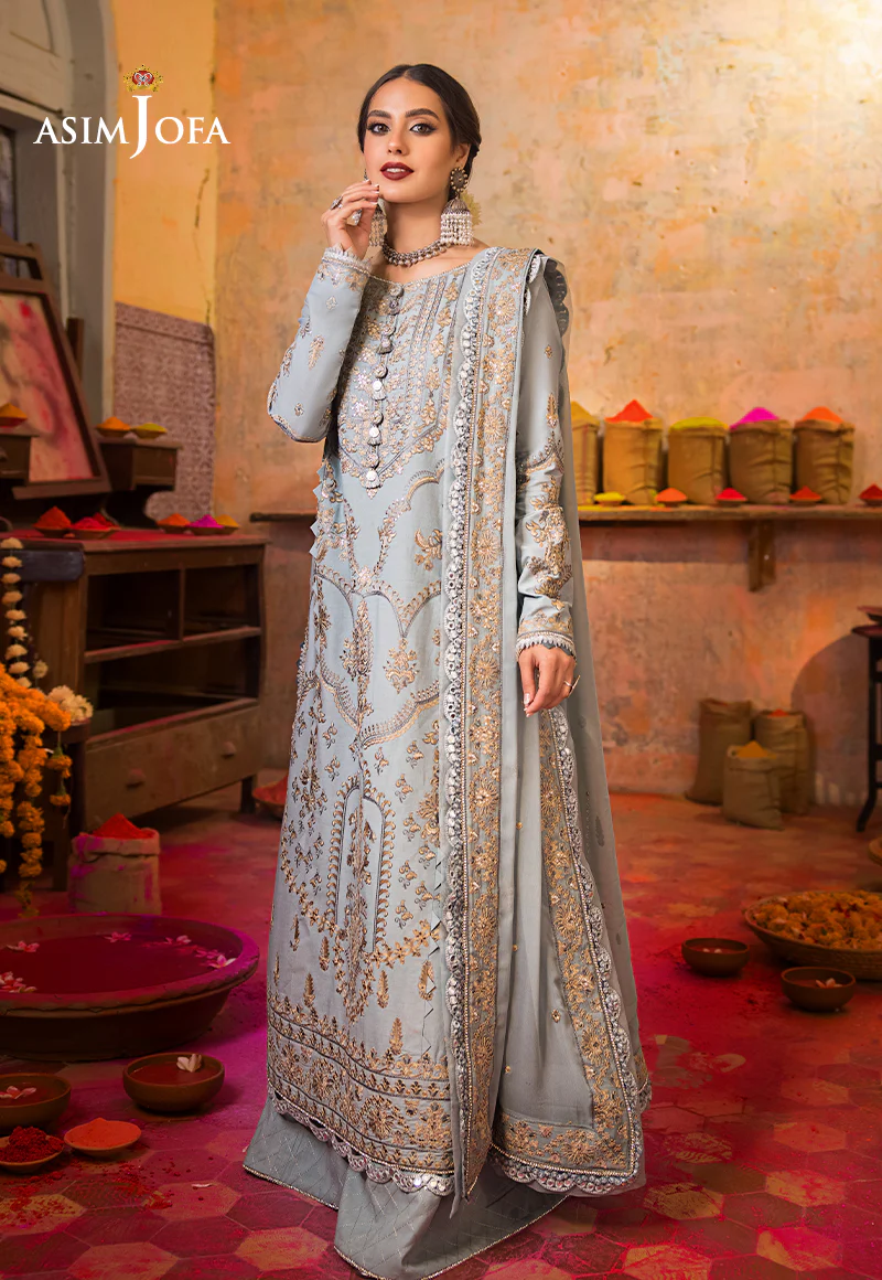 AJLR-23 EMBROIDERED LAWN 3 PCS - Image 8
