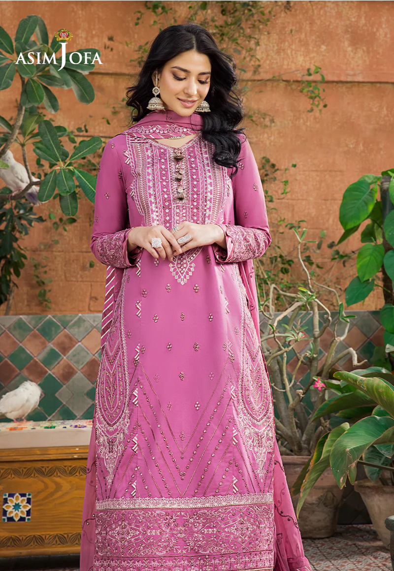 AJLR-24 EMBROIDERED LAWN 3 PCS - Image 3