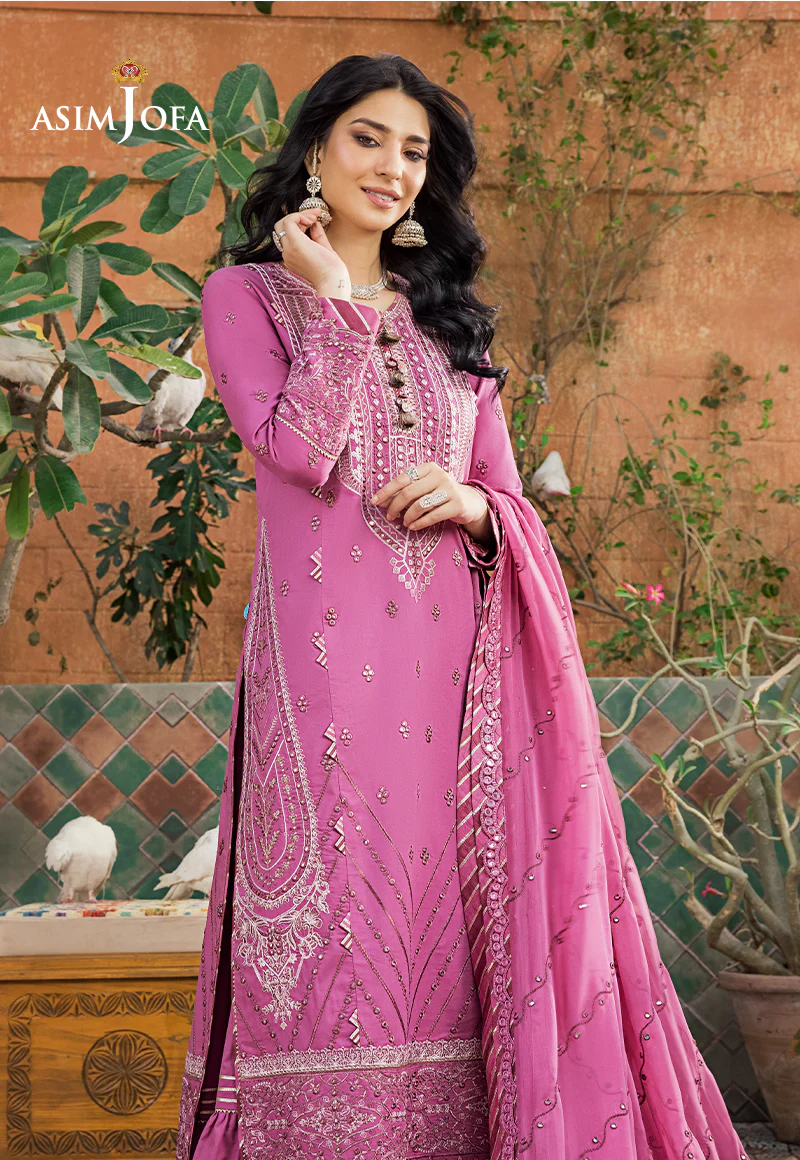 AJLR-24 EMBROIDERED LAWN 3 PCS - Image 7