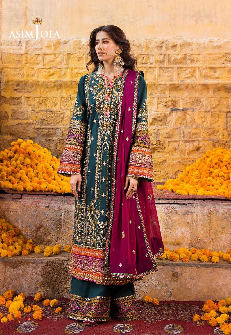 AJLR-25 EMBROIDERED LAWN 3 PCS - Image 3