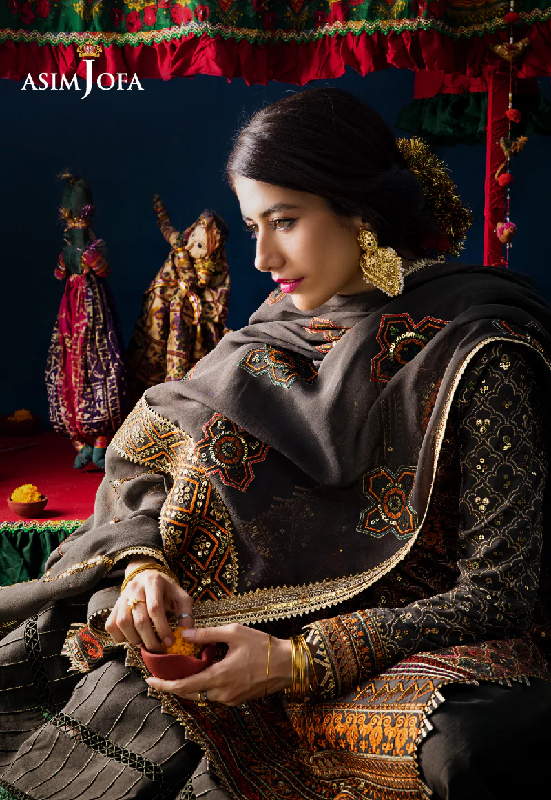 AJLR-27 EMBROIDERED LAWN 3 PCS - Image 9