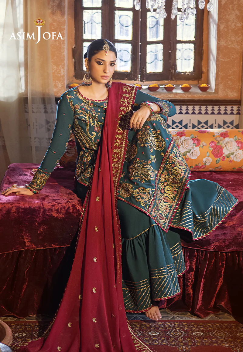 AJLR-28 EMBROIDERED LAWN 3 PCS - Image 4