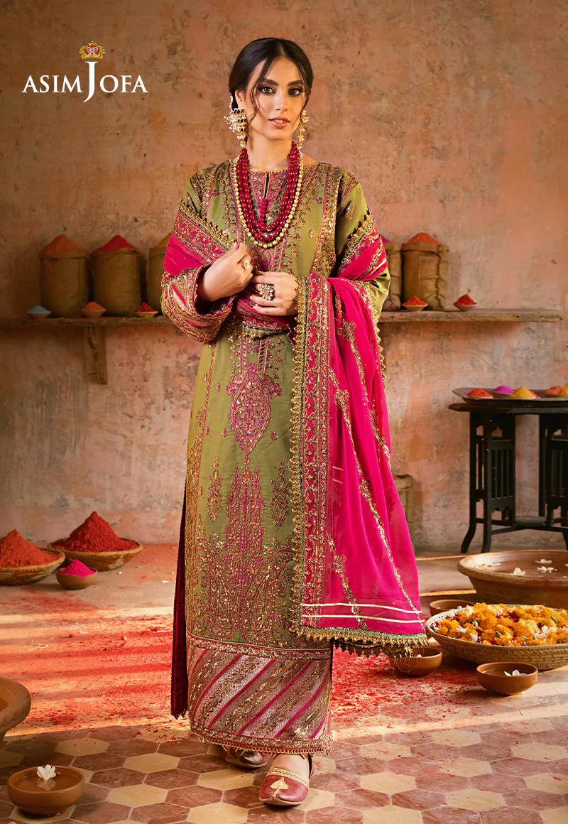 AJLR-30 EMBROIDERED LAWN 3 PCS - Image 3