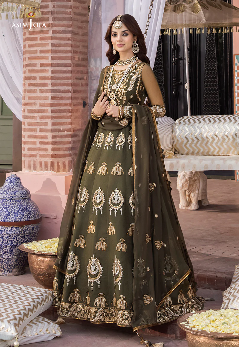 AJM-03 EMBROIDERED ORGANZA 3 PCS