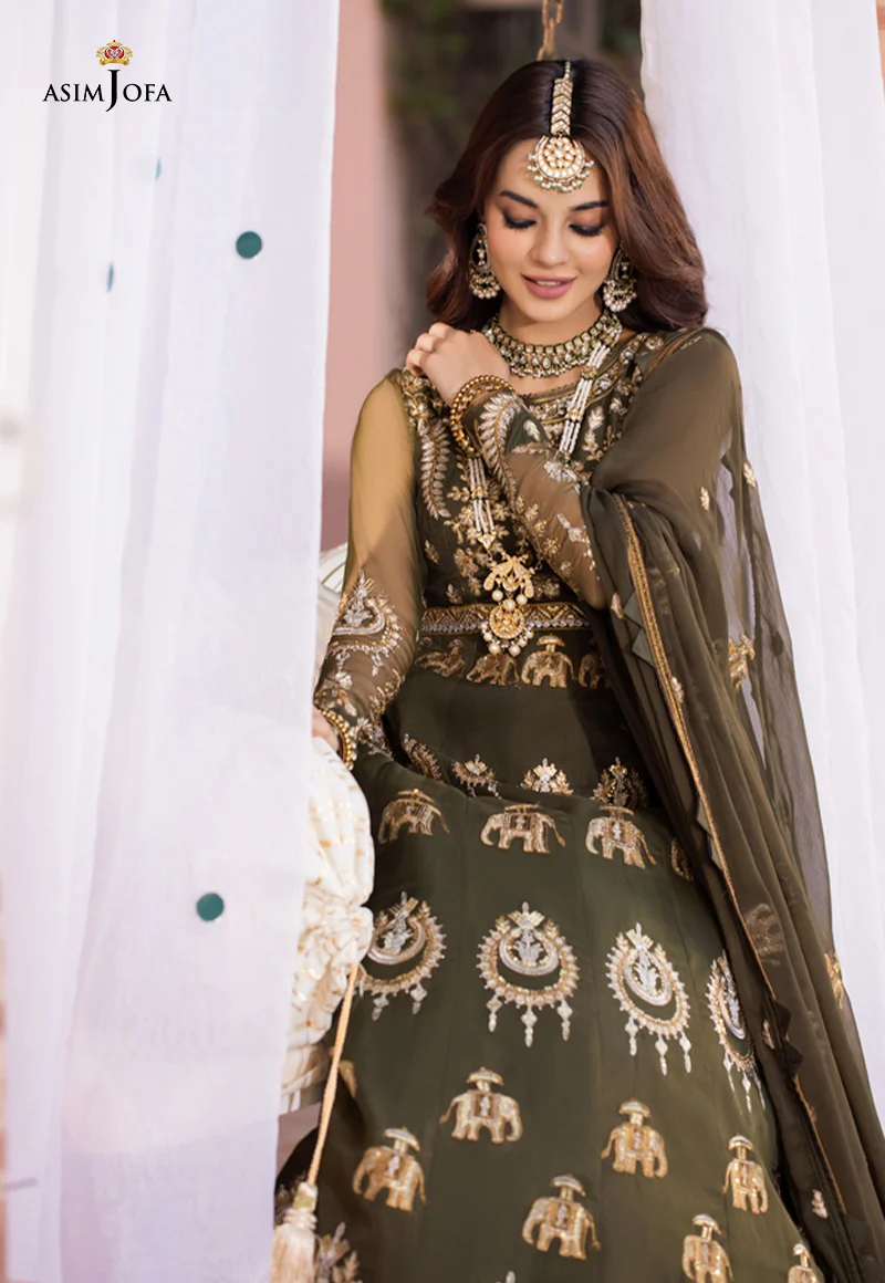 AJM-03 EMBROIDERED ORGANZA 3 PCS - Image 3