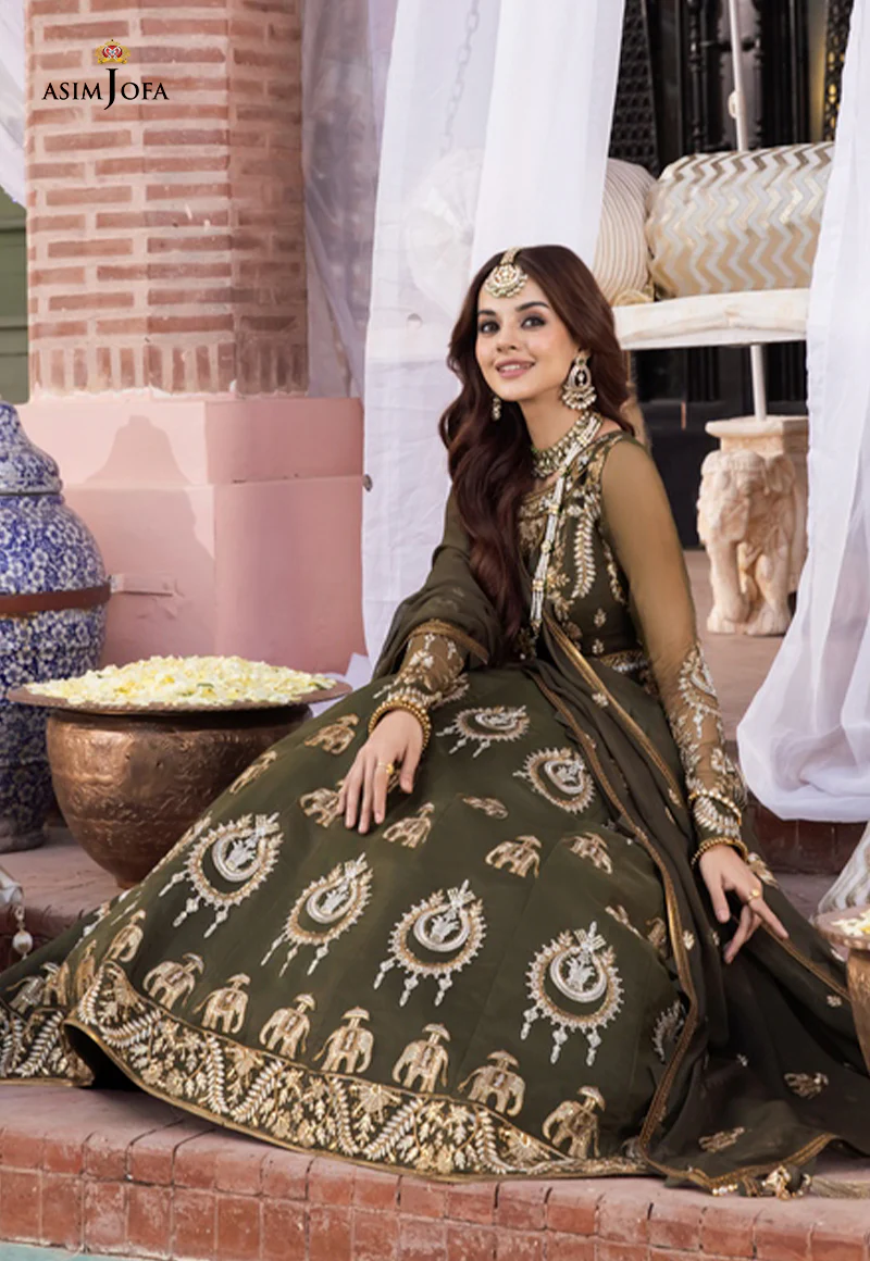 AJM-03 EMBROIDERED ORGANZA 3 PCS - Image 4