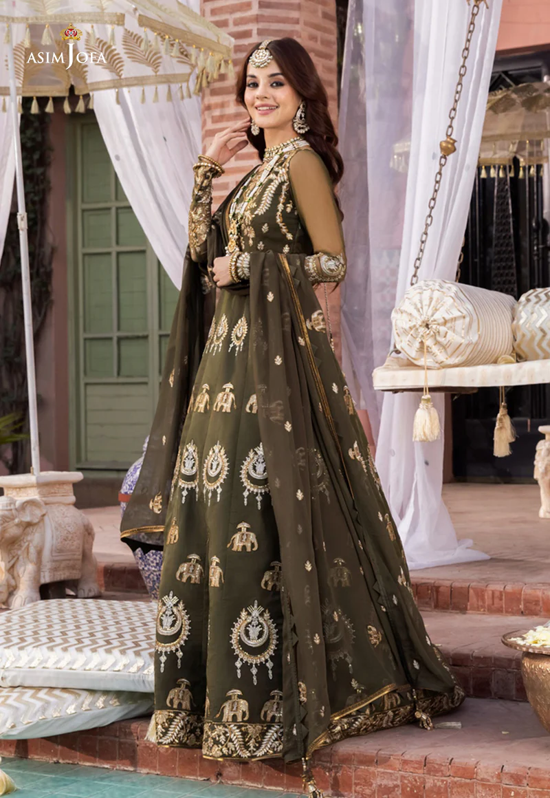 AJM-03 EMBROIDERED ORGANZA 3 PCS - Image 5