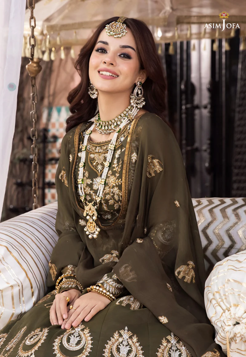 AJM-03 EMBROIDERED ORGANZA 3 PCS - Image 6