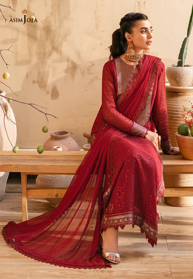 AJM-12 EMBROIDERED CHIFFON 3 PCS - Image 3