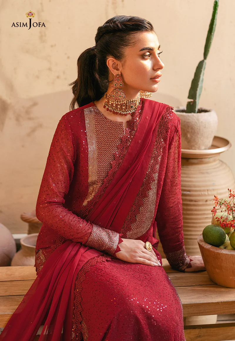 AJM-12 EMBROIDERED CHIFFON 3 PCS - Image 4