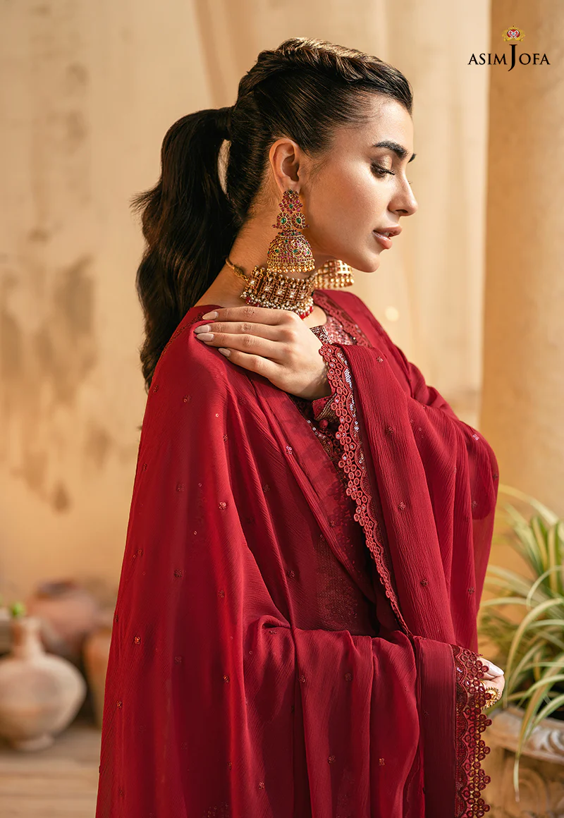 AJM-12 EMBROIDERED CHIFFON 3 PCS - Image 5