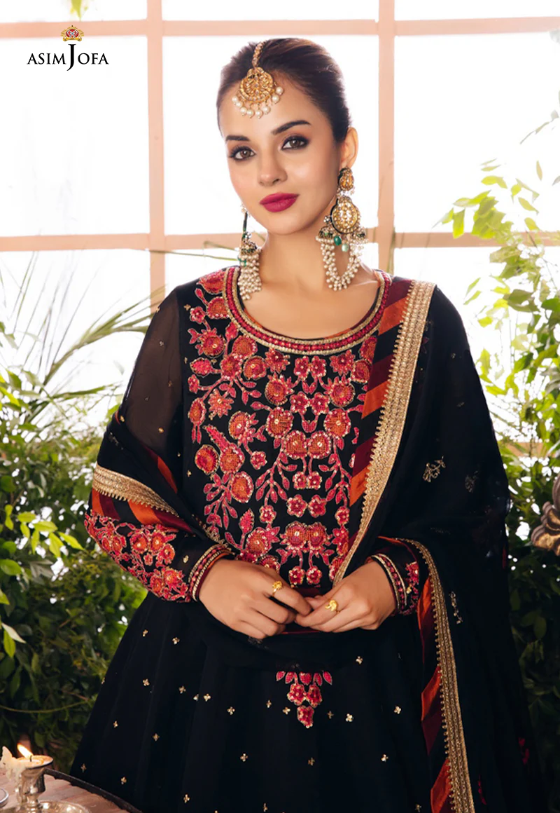 AJM-13 EMBROIDERED CHIFFON 3 PCS - Image 5