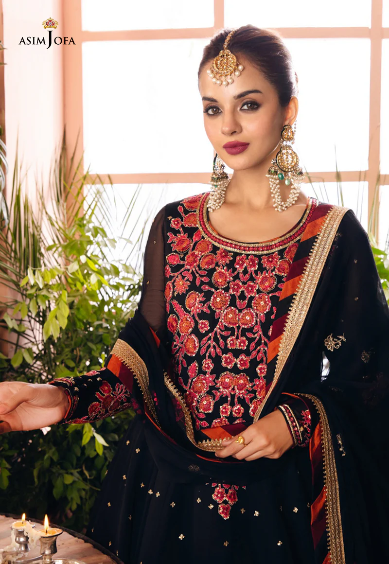 AJM-13 EMBROIDERED CHIFFON 3 PCS - Image 9