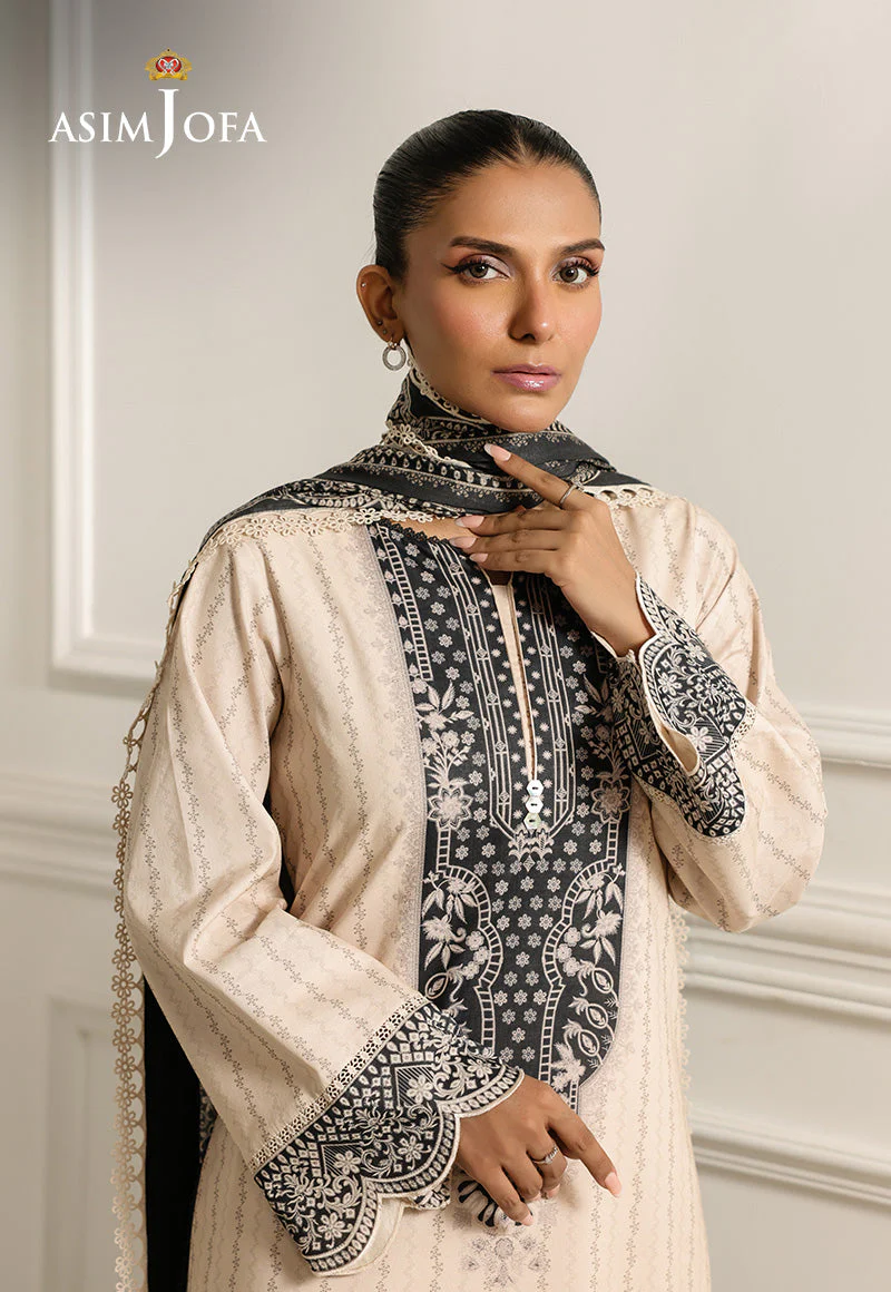 AJMCHD-16 DIGITAL PRINTED LAWN  Stitched 3 PCS - Image 3