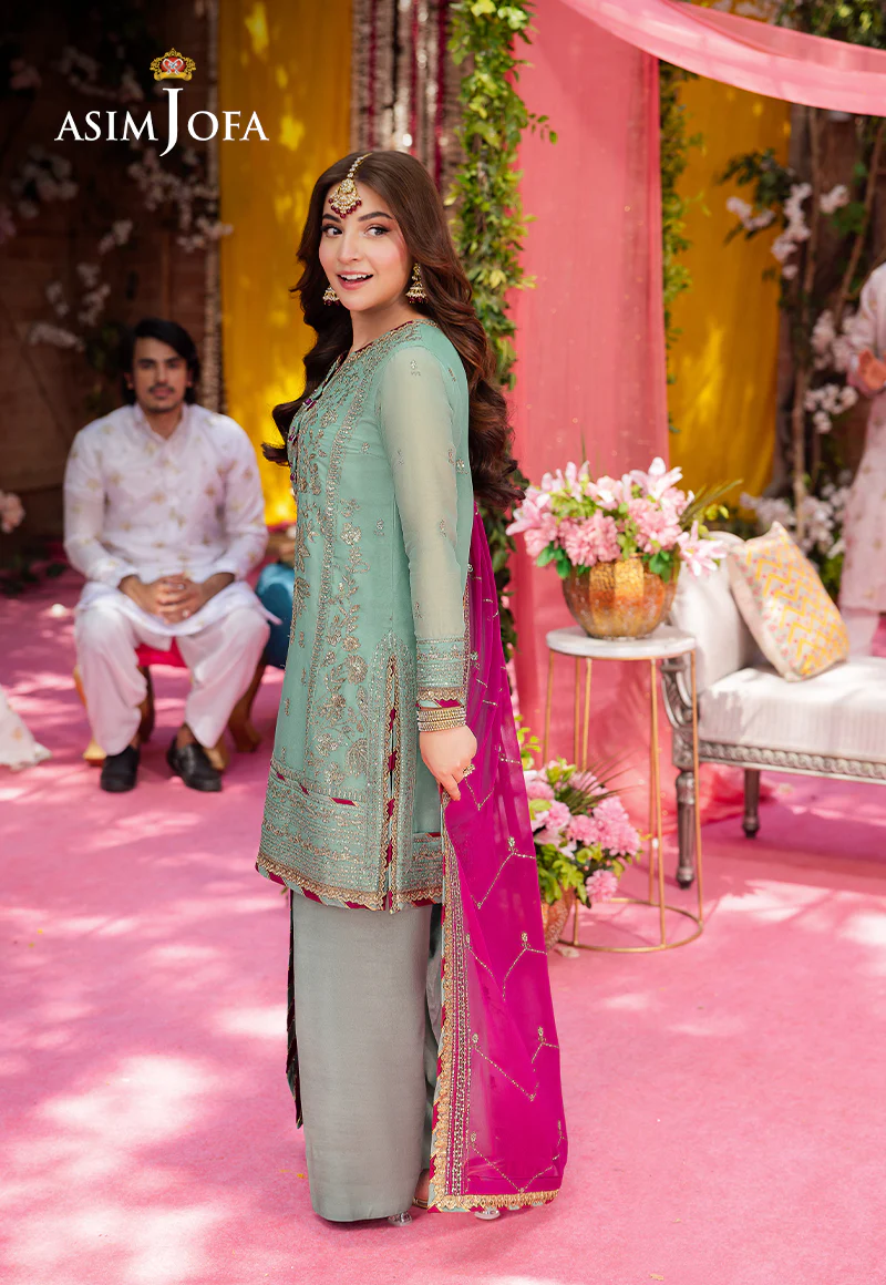 AJMJ-08 EMBROIDERED CHIFFON 3 PCS - Image 2