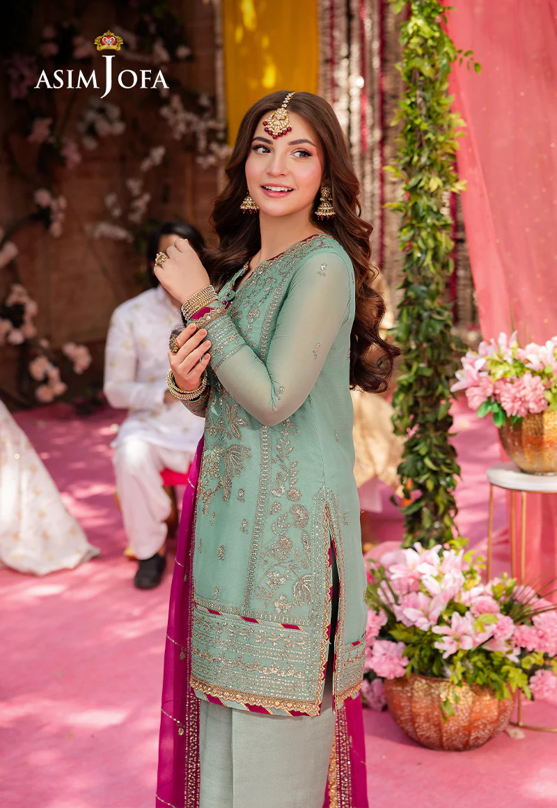 AJMJ-08 EMBROIDERED CHIFFON 3 PCS - Image 6