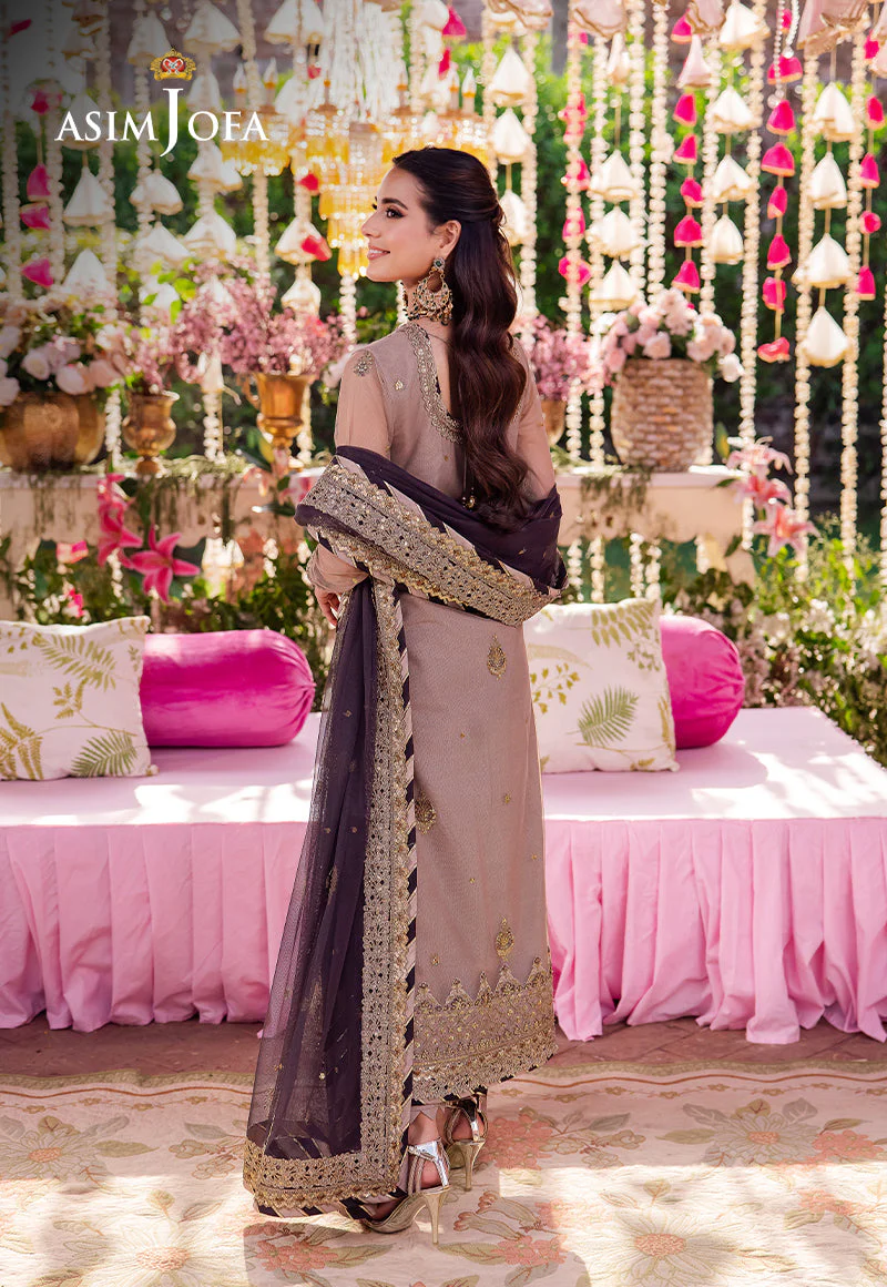 AJMJD-06 EMBROIDERED NET STITCHED 3 PCS - Image 2