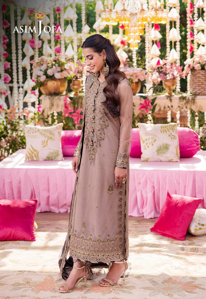 AJMJD-06 EMBROIDERED NET STITCHED 3 PCS - Image 4