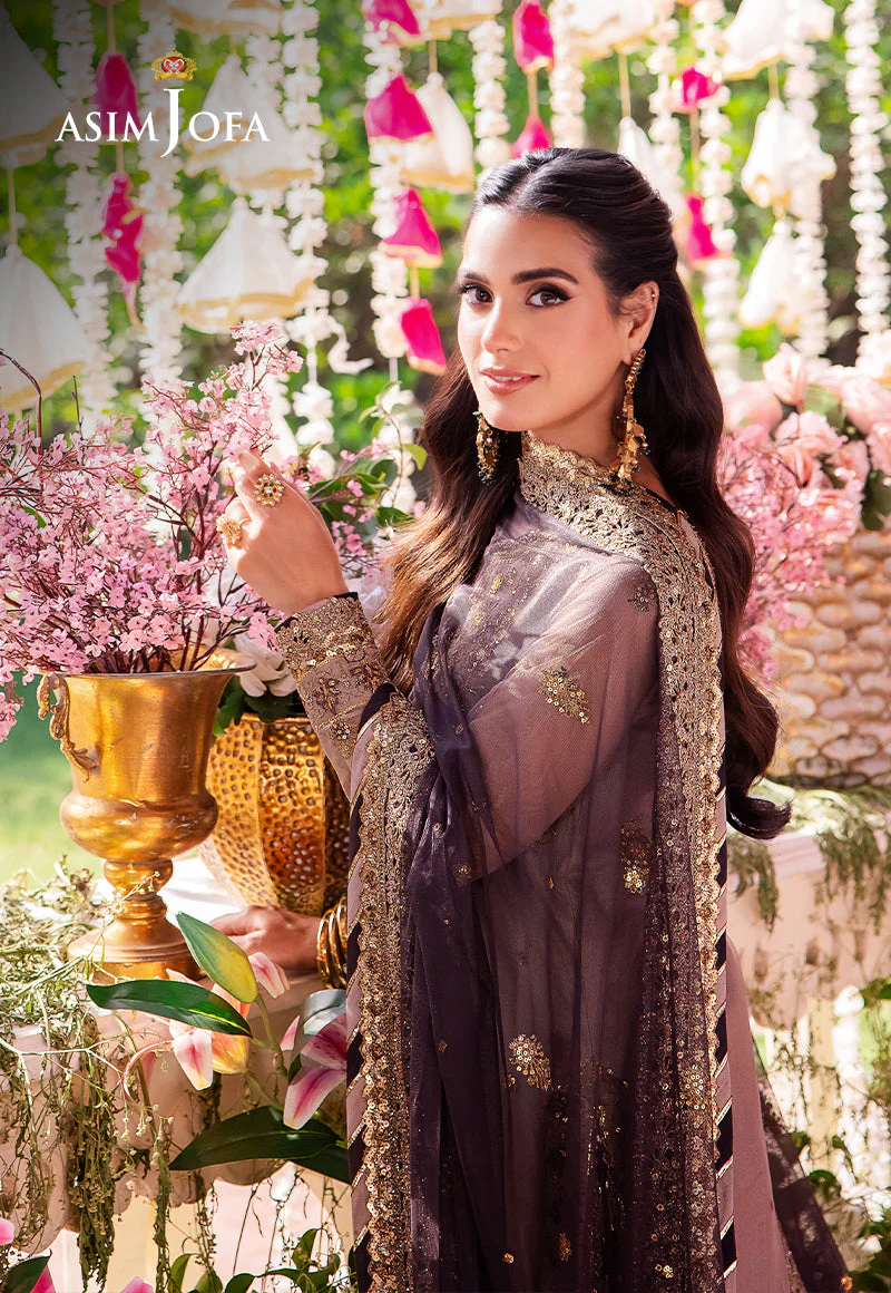 AJMJD-06 EMBROIDERED NET STITCHED 3 PCS - Image 7