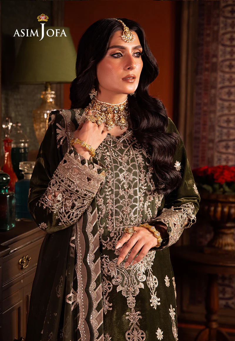 AJMM-05 EMBROIDERED VELVET 3 PCS - Image 4