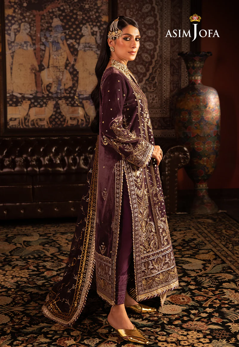 AJMM-06 EMBROIDERED VELVET 3 PCS - Image 3