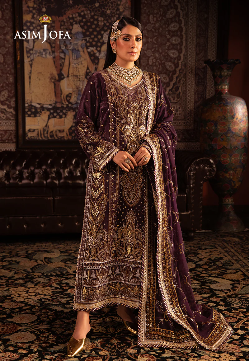 AJMM-06 EMBROIDERED VELVET 3 PCS - Image 7