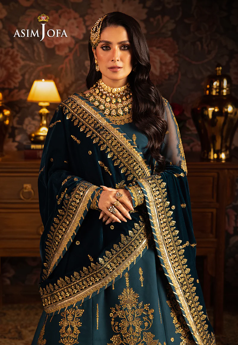 AJMM-07 EMBROIDERED CHIFFON 3 PCS - Image 3