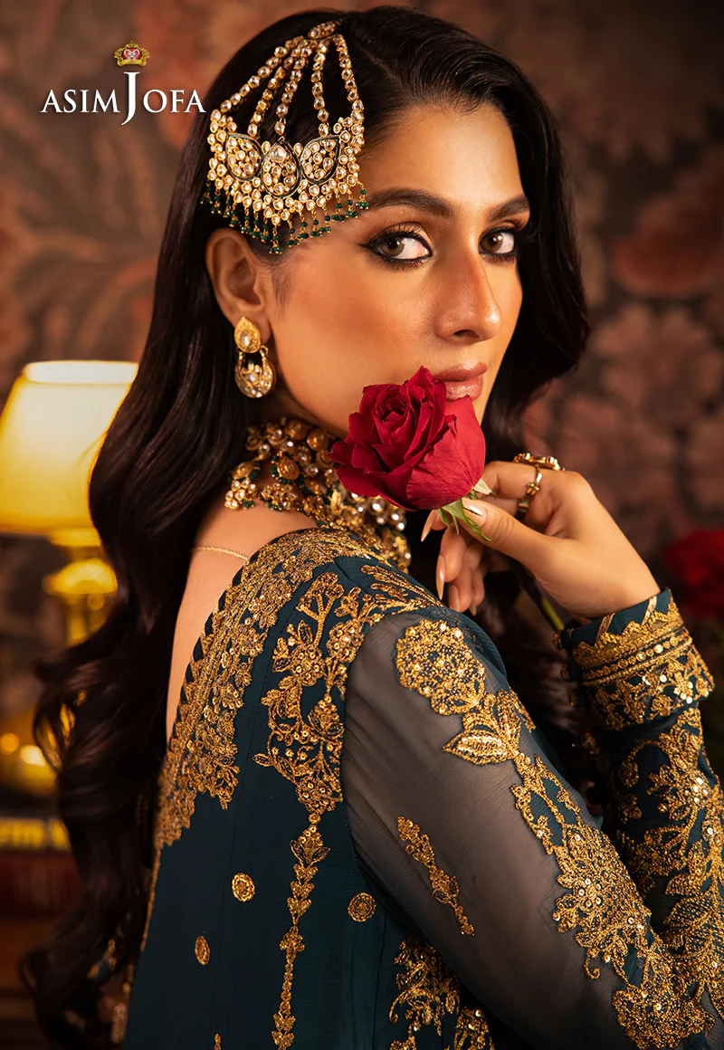 AJMM-07 EMBROIDERED CHIFFON 3 PCS - Image 4