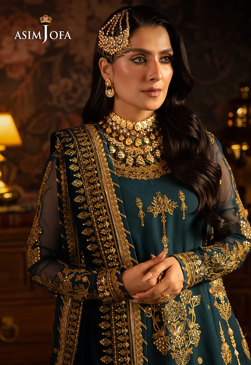 AJMM-07 EMBROIDERED CHIFFON 3 PCS - Image 5