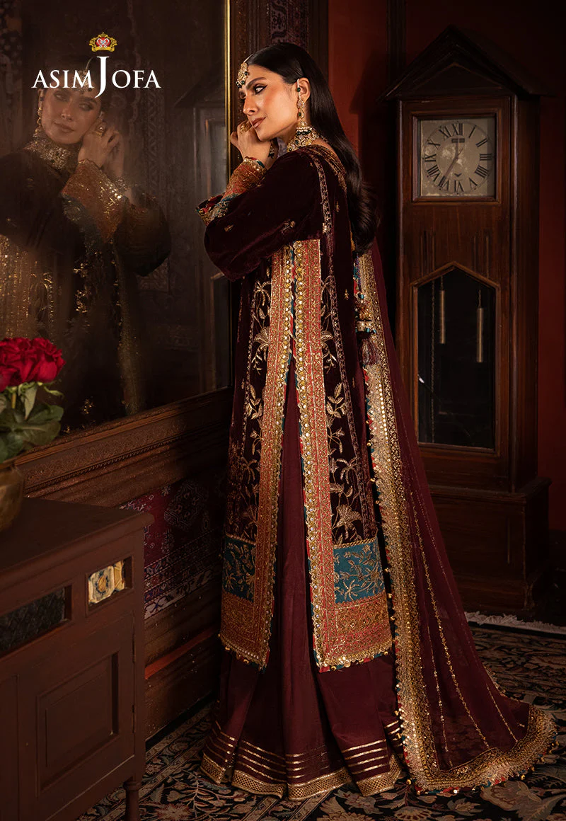AJMMD-09 EMBROIDERED VELVET 3 PCS - Image 8