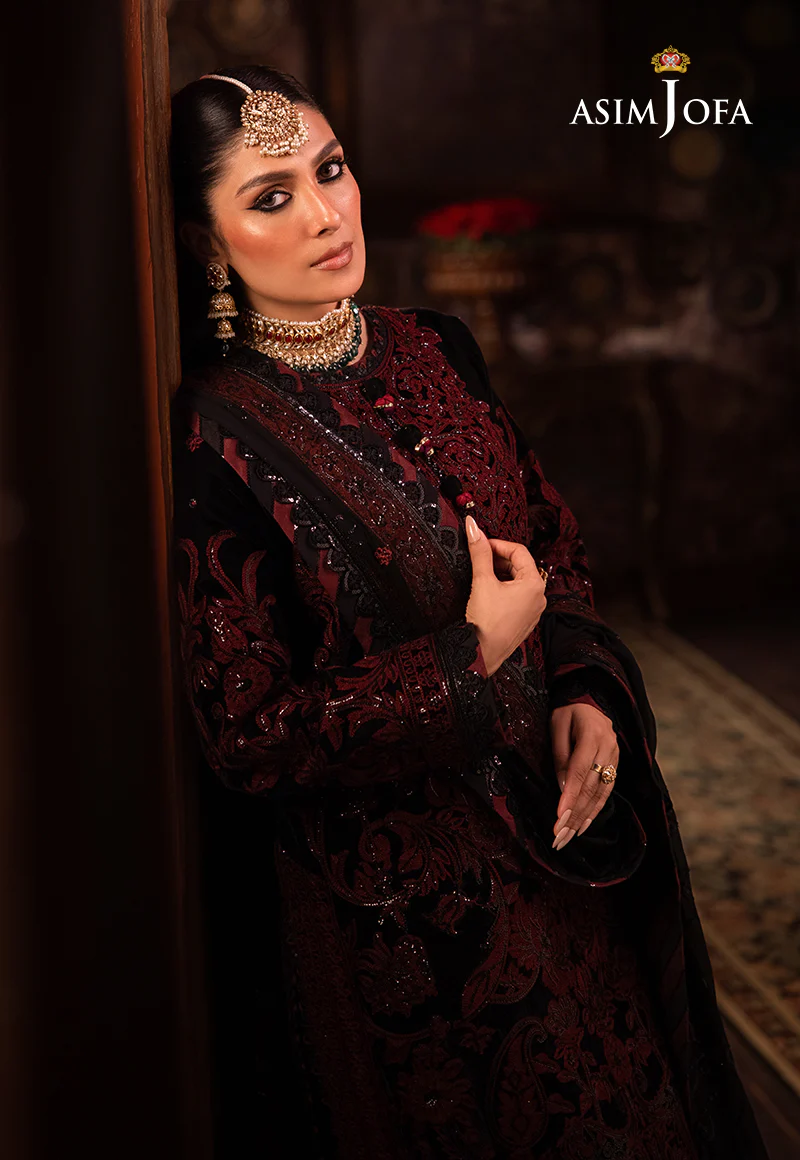 AJMM-12 EMBROIDERED VELVET 3 PCS - Image 10