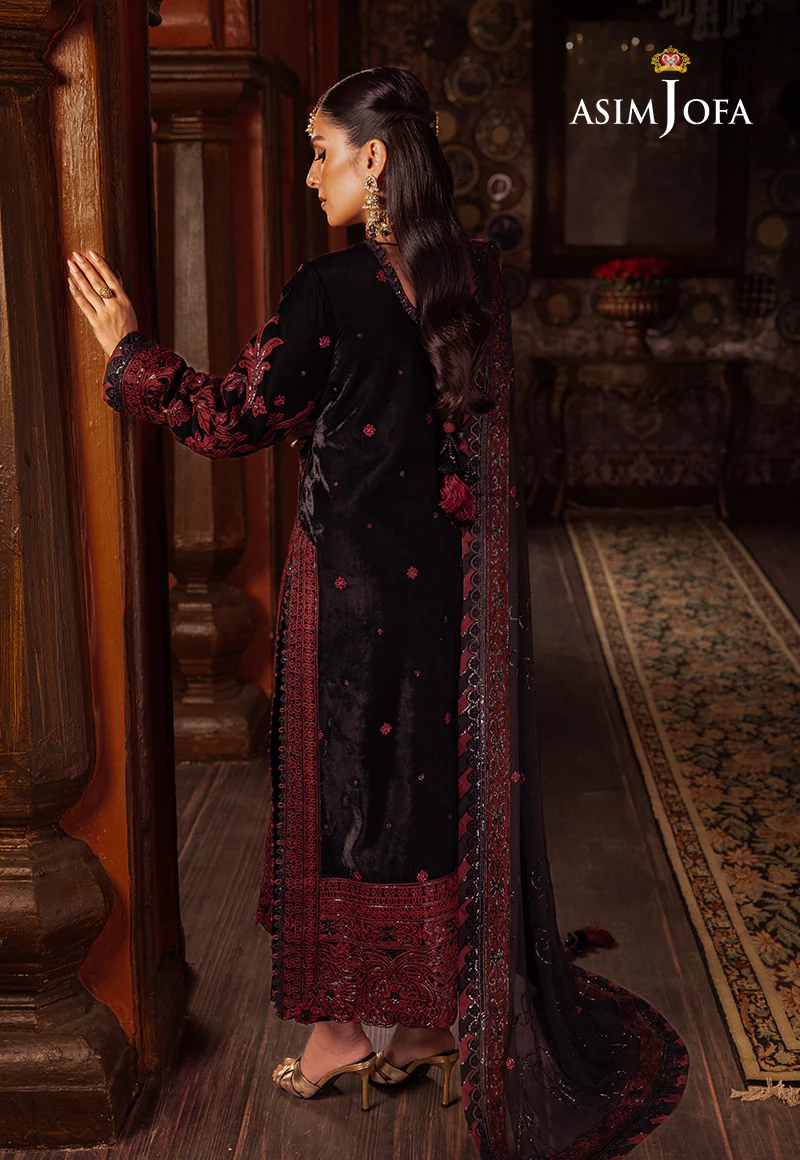 AJMM-12 EMBROIDERED VELVET 3 PCS - Image 2