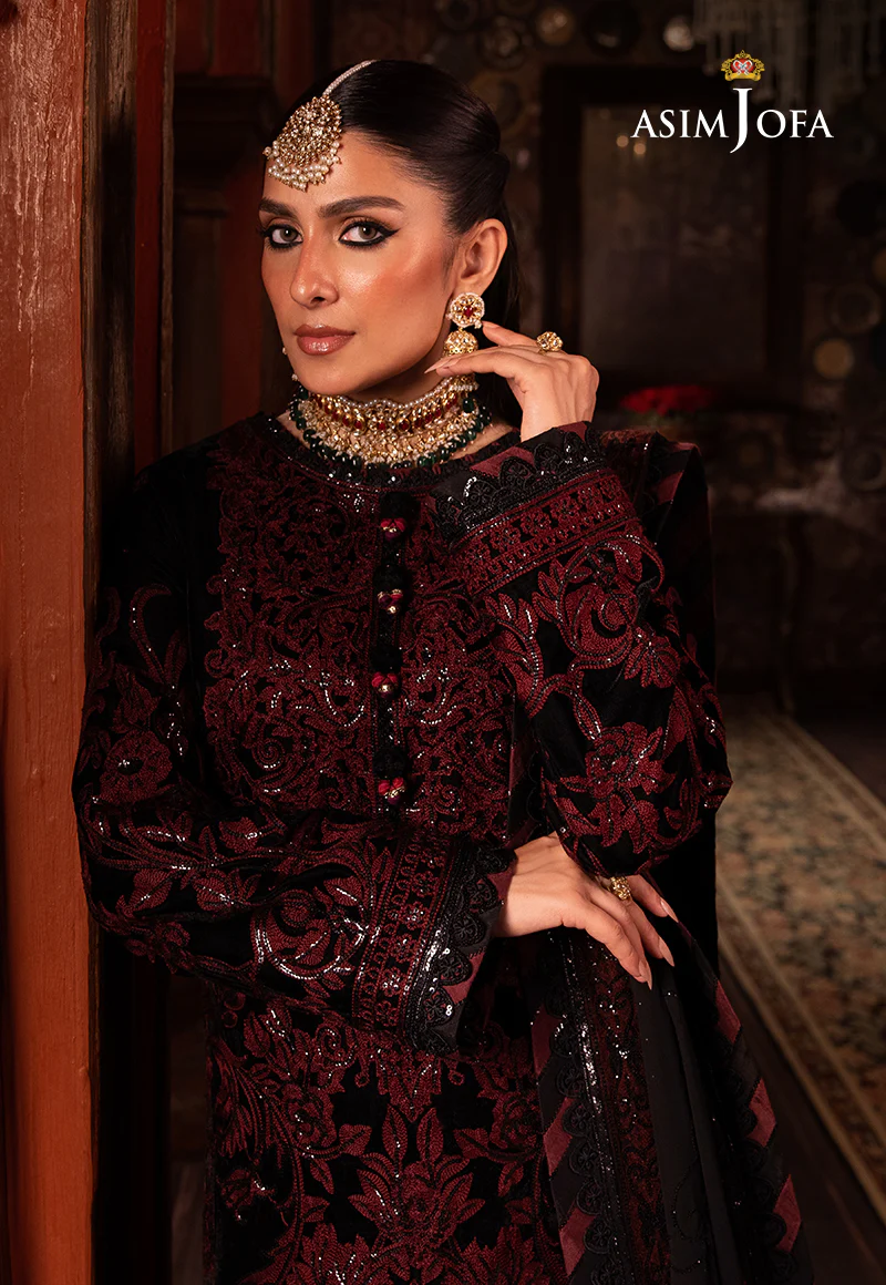 AJMM-12 EMBROIDERED VELVET 3 PCS - Image 4