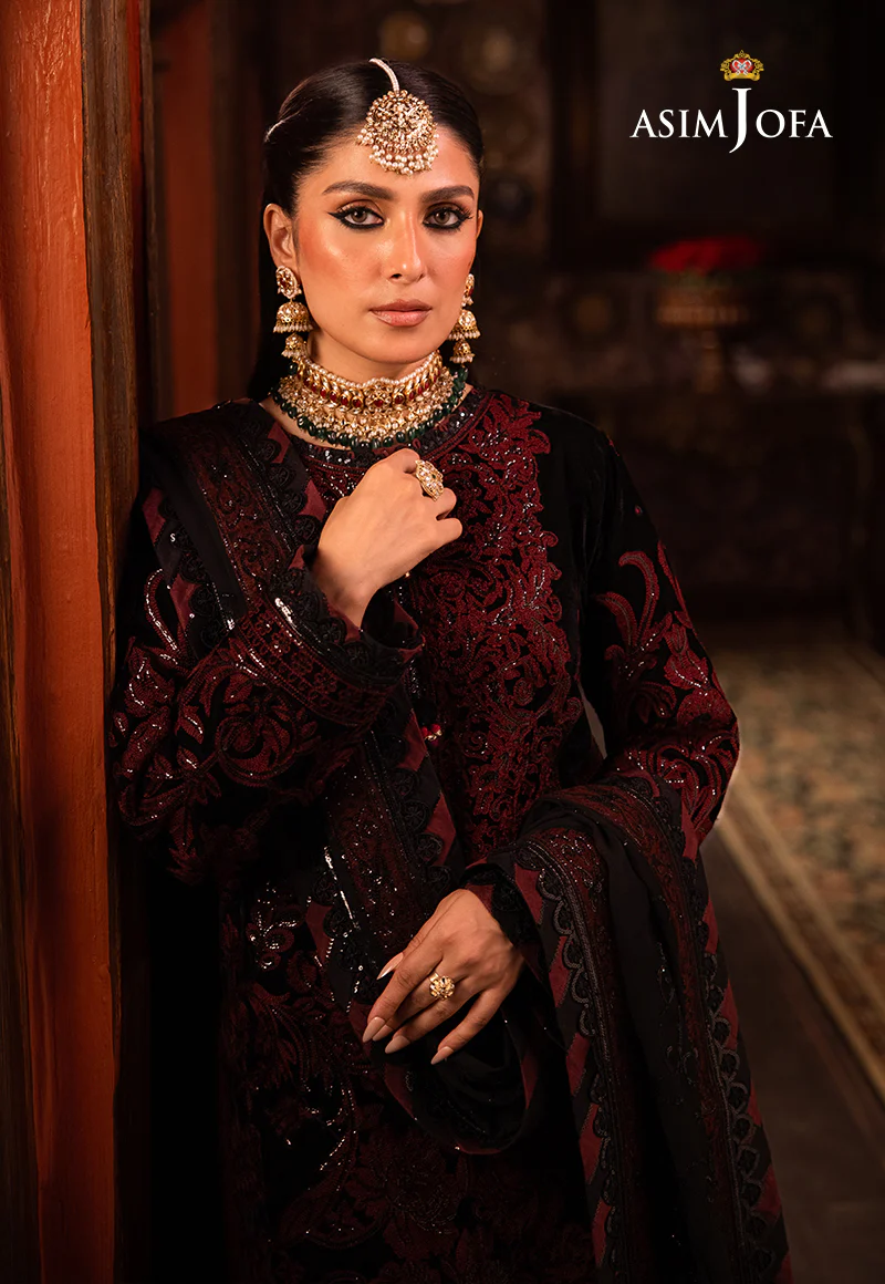 AJMM-12 EMBROIDERED VELVET 3 PCS - Image 8