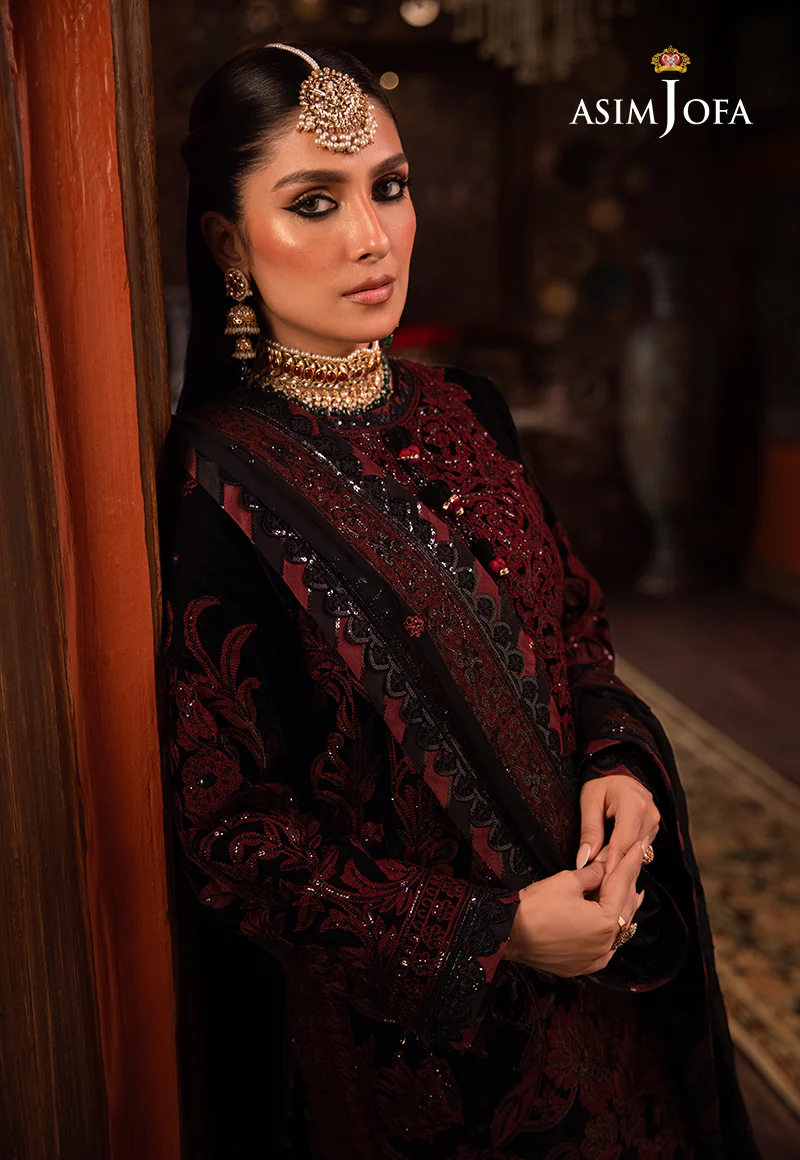 AJMM-12 EMBROIDERED VELVET 3 PCS - Image 9