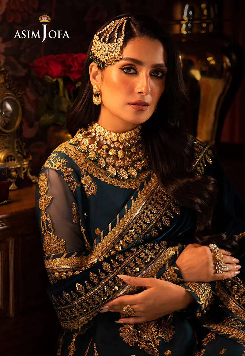 AJMMP-07 EMBROIDERED CHIFFON 3 PCS STITCHED - Image 13