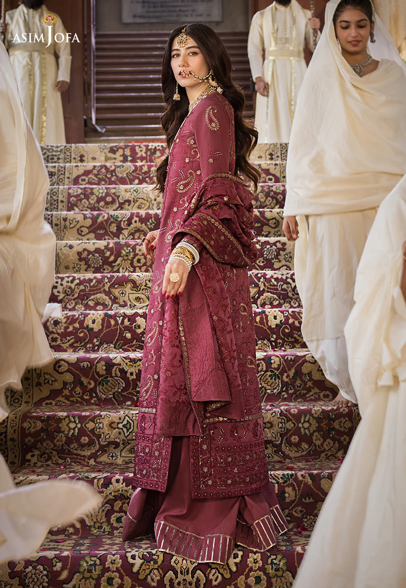 AJMQ-03 EMBROIDERED CHANDERI COTTON 3 PCS - Image 10