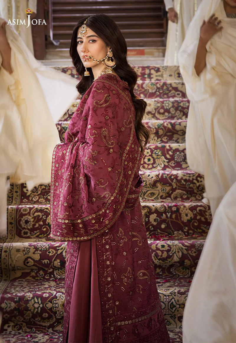AJMQ-03 EMBROIDERED CHANDERI COTTON 3 PCS - Image 6