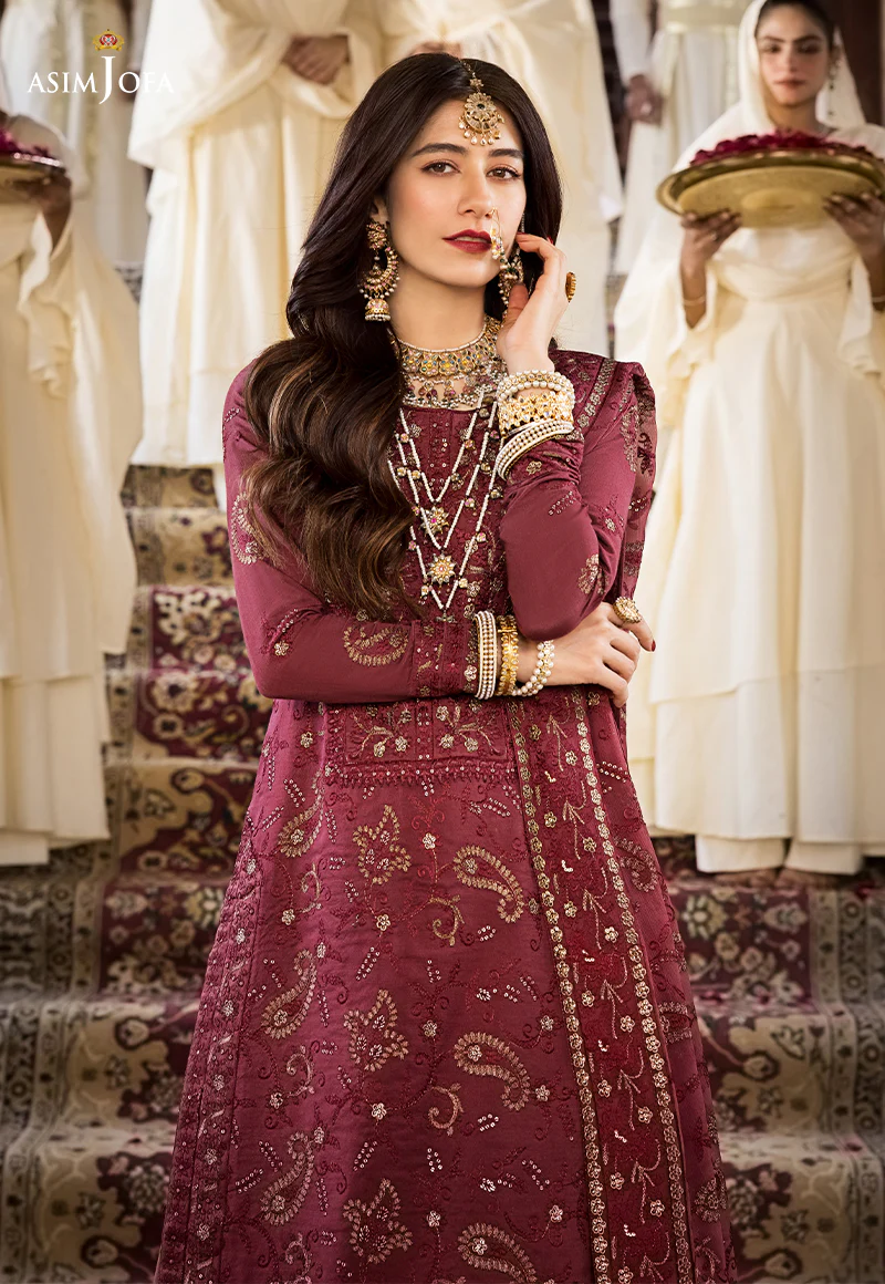AJMQ-03 EMBROIDERED CHANDERI COTTON 3 PCS - Image 9