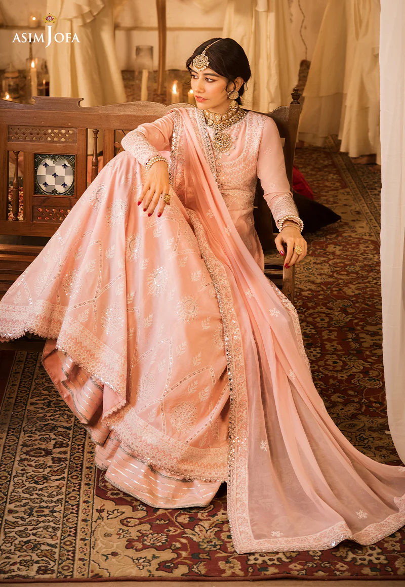 AJMQ-04 EMBROIDERED CHANDERI COTTON 3 PCS - Image 13