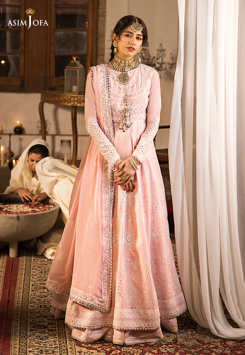 AJMQ-04 EMBROIDERED CHANDERI COTTON 3 PCS - Image 6