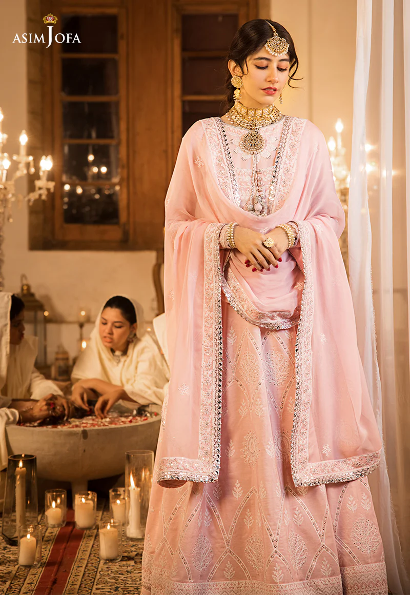 AJMQ-04 EMBROIDERED CHANDERI COTTON 3 PCS - Image 8