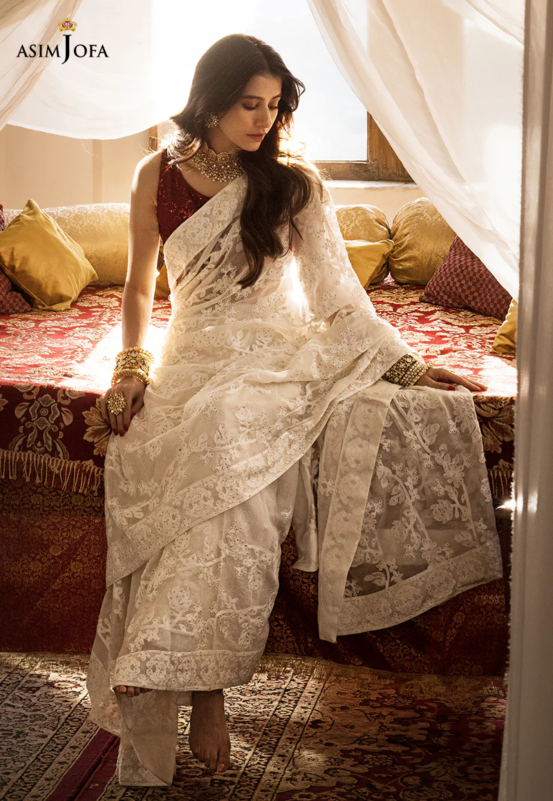 AJMQ-05 EMBROIDERED CHANDERI PAPER COTTON 2 PCS - Image 8